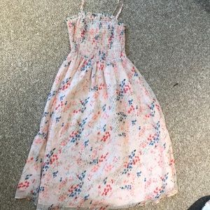 Floral Pink Midi Dress